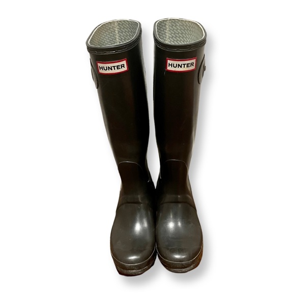 Hunter Glossy Black Women's Rain Boots - Picture 5 of 11